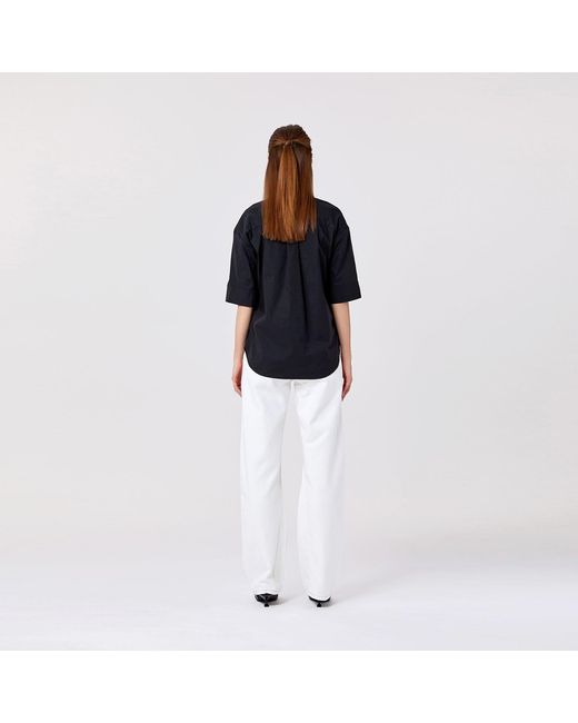 Smart and Joy Black Stretch Cotton Shirt