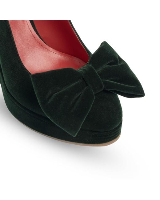 Rosamund Muir London Red Toscana Dark Velvet Wedges