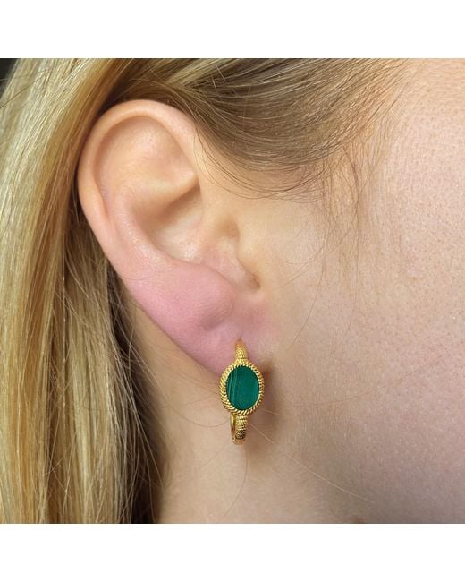 Preeti Sandhu Green Kora Link Hoops