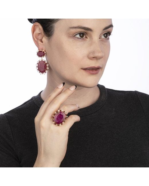 Bounkit Purple Miranda Ring Ruby