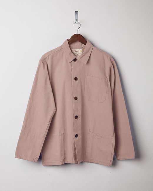 Uskees Pink Buttoned Overshirt for men