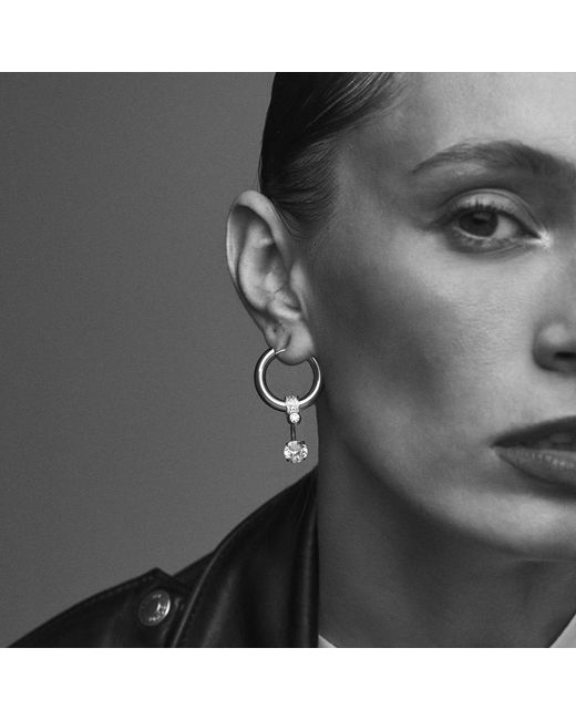 Kirei Metallic Frost Earrings – Stainless Steel & Cubic Zirconia