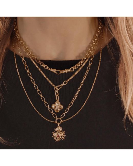 IN CAUDA VENENUM Metallic Devotion Necklace