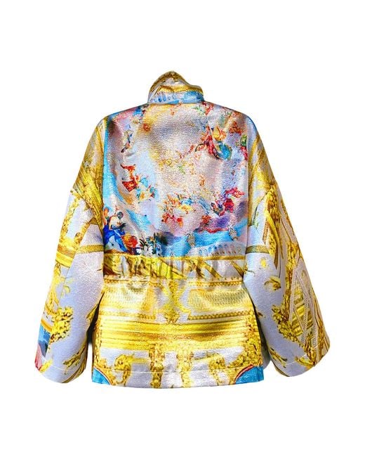 Maxjenny Yellow Square Boxy Jacket