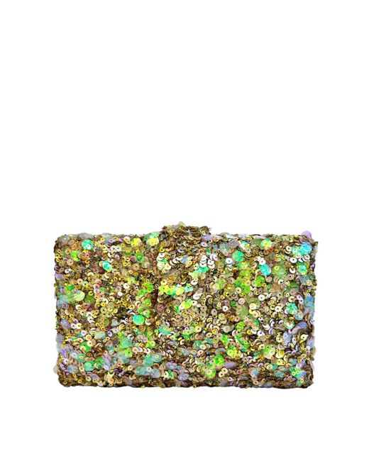 Simitri Green Moss Kitsch Clutch