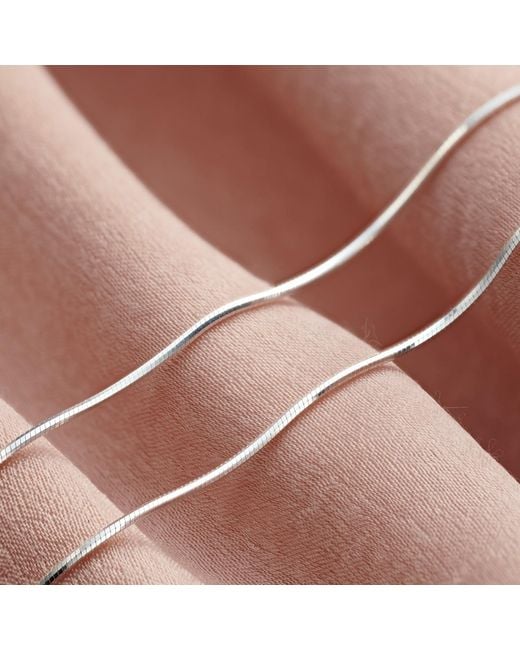Posh Totty Designs Metallic Sterling Snake Chain Necklace