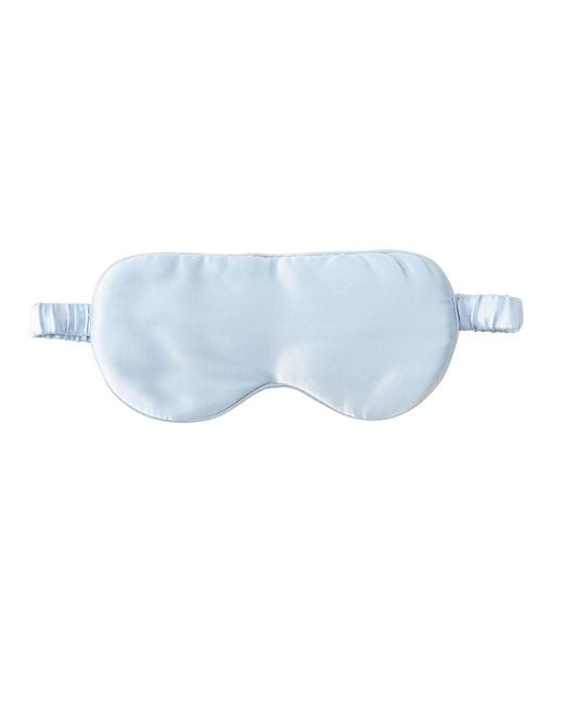 Soft Strokes Silk Blue Pure Mulberry Aviator Style Silk Eye Mask Set Of Two