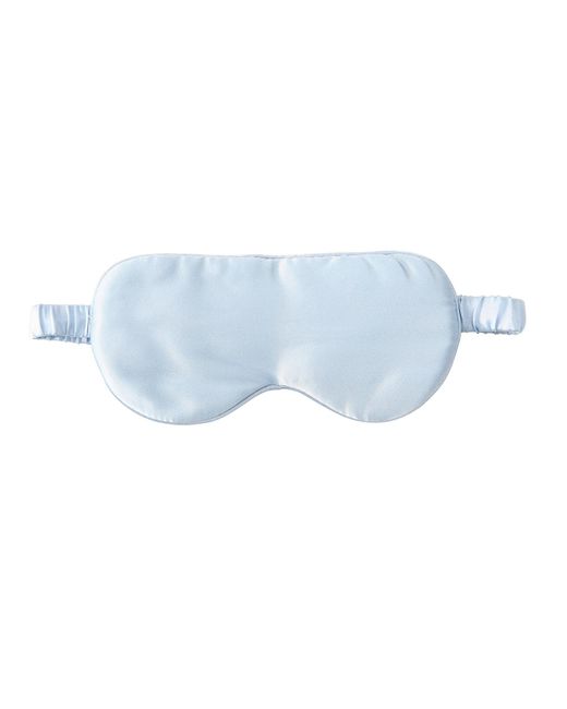 Soft Strokes Silk Blue Pure Mulberry Aviator Style Silk Eye Mask Set Of Two