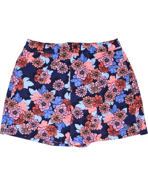 Lords of Harlech Blue Quack Snap Floral Swim Short for men