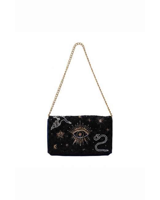 Artemis Muse White Cosmos Embellished Bag