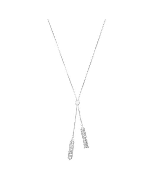 CarterGore White Moon Child Sterling Slider Necklace