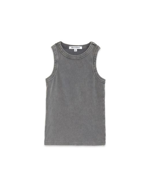 NOEND Gray Daisy Rib Tank Top