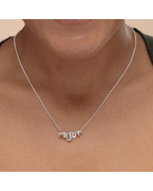 Scream Pretty Metallic Sterling Chinese Zodiac Snake Necklace