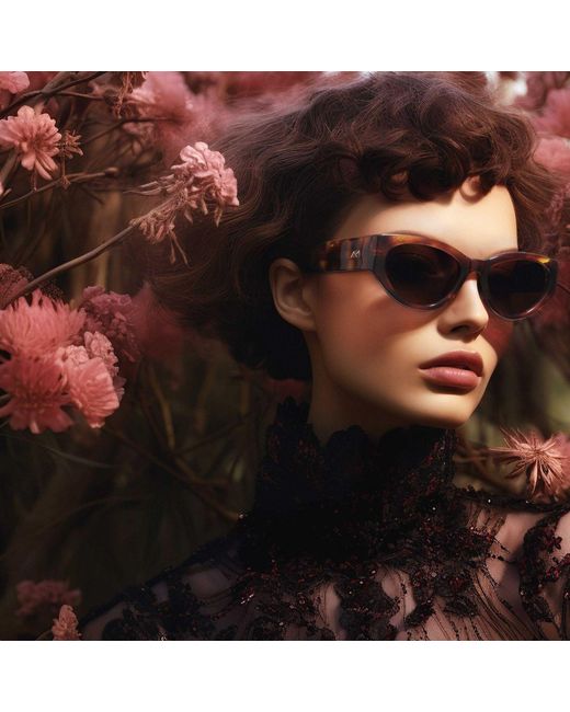 The Avantguard Blue Sunflower Mid Choc Tort Cat Eye Sunglasses