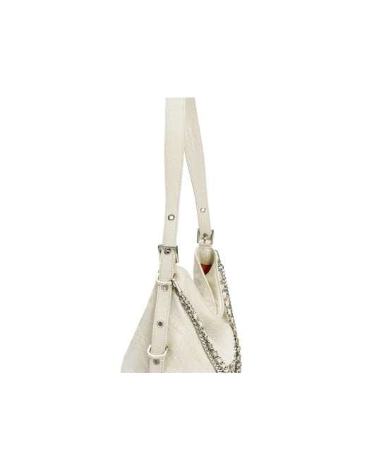 Orange Cube Metallic Metropolitan Chain Hobo
