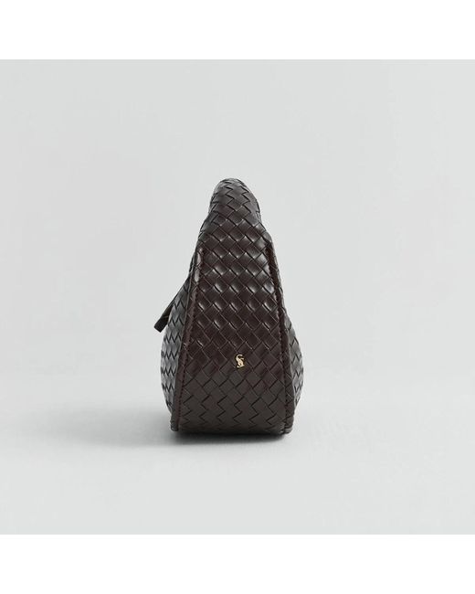 Sd Collection Black Joli Leather Mini Bag