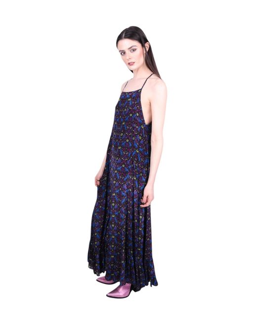 Any Old Iron Blue Soft Mini Rider Adjustable Dress