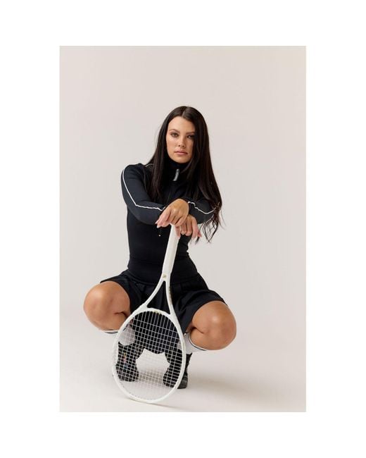 Goldie Byrd Black Long Sleeve Zip Front Bodysuit
