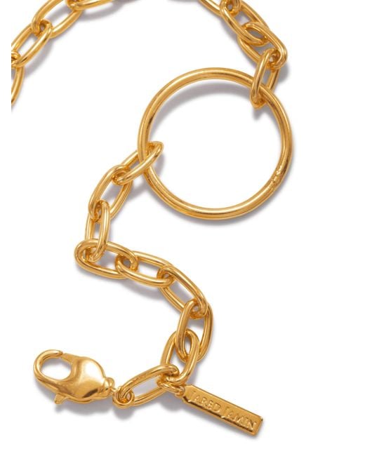 Jaredjamin Metallic Chain Reaction Ellipse Bracelet for men