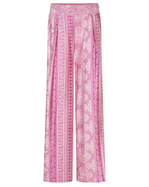 Chic by Lirette Pink Palazzo Pants Guna