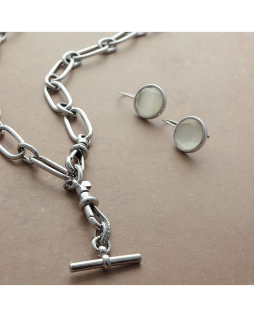 Hye Jane Jewelry Metallic Lauren T-Bar Necklace