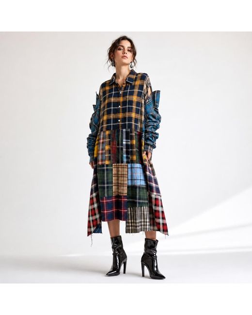 Zasta Studio Blue The Patchwork Dress A