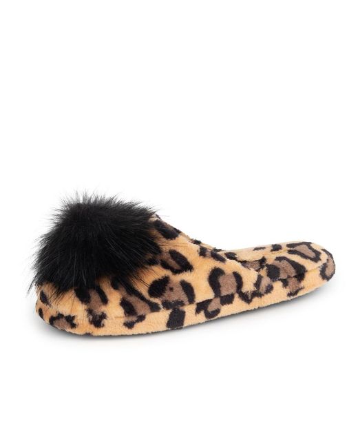 Patricia Green Daisy Pouf Slipper Tan Leopard in Natural | Lyst