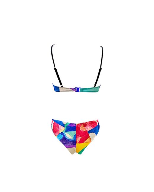 Aulala Paris Blue Aulala X Risbo Artistic Bikini Set