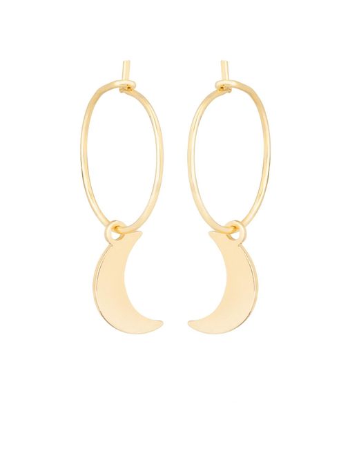 C.J.M Metallic Luna Hoop