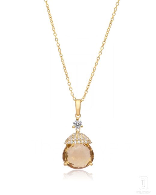 The Jewelz Metallic Citrine Radiance Sterling Necklace