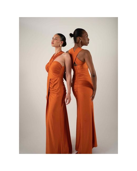 Lamide Sadipe Orange Vespera Dress