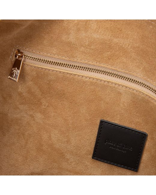 PLACE OF ELMS Brown Tobacco Suede Arbor Bag for men
