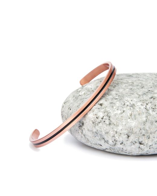Harbour UK Bracelets Pink Minimal Solid Copper Bracelet For . Great Healer for men