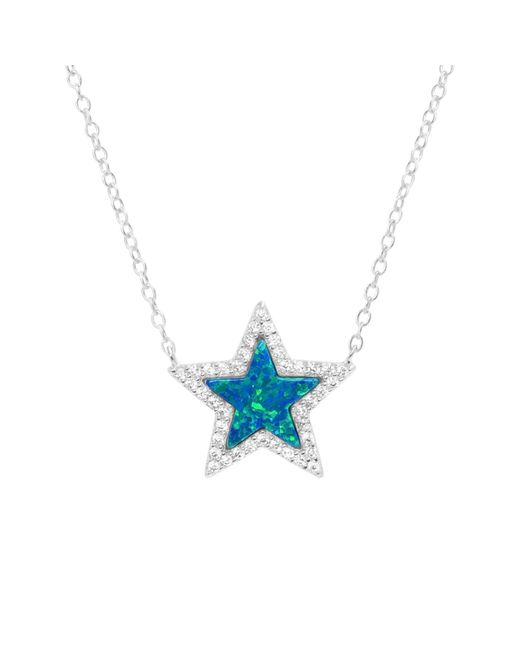 KAMARIA Metallic Opal Star Necklace