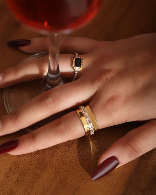 The Jewelz White Neutrals Be Famous Onyx Signet Ring