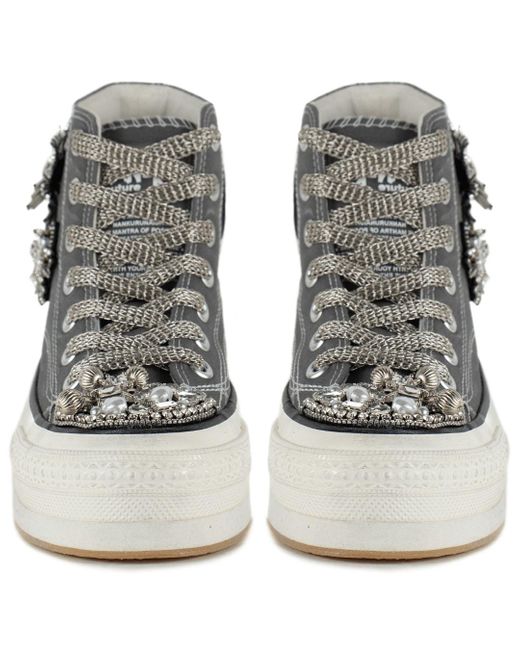 Keith Scarrott Shoes Gray Coppola Hi-Top
