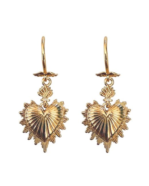 IN CAUDA VENENUM Metallic Seraphine Earrings