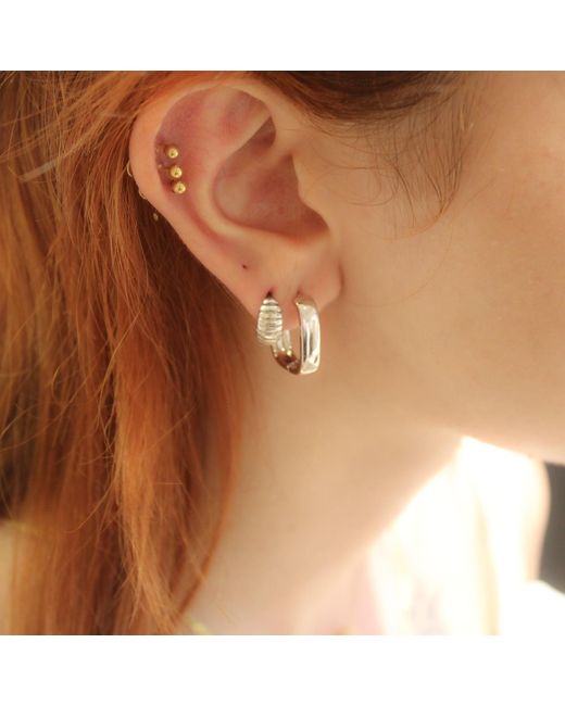 1610Istanbul Metallic Marine Seashell Earrings