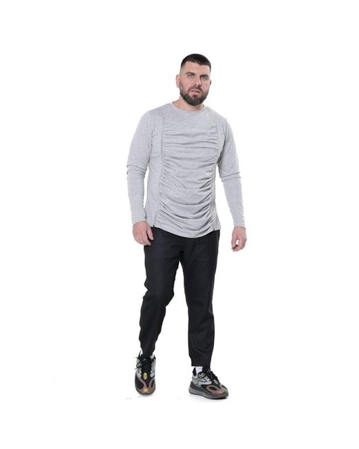 Metamorph Blue Straight Trousers for men