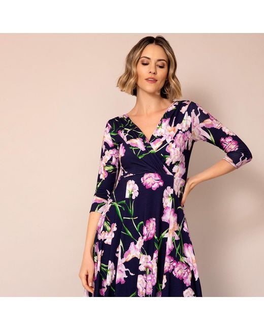 Alie Street London Blue Annie Dress Midnight Blossom