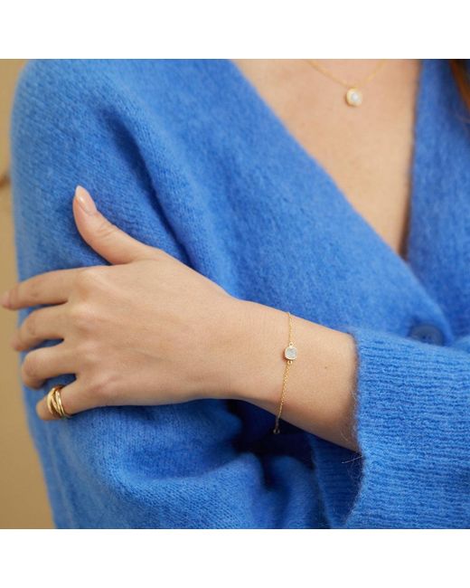 Auree Jewellery Metallic Brooklyn Moonstone & Vermeil Bracelet