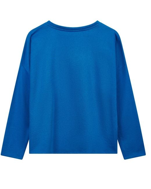 Lounge Blue Boxy Sweatshirt Light