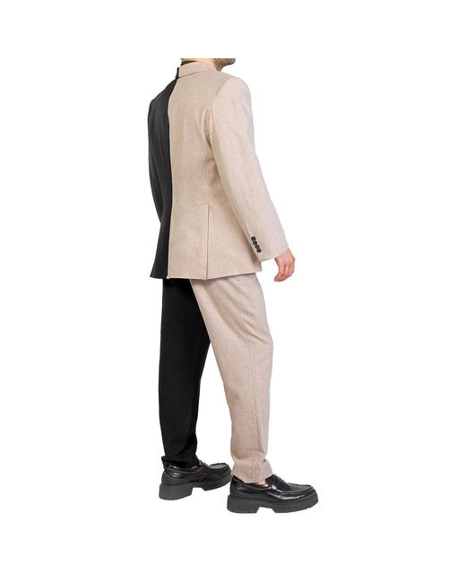 Maison Bogomil Blue Neutrals Color-Block Blazer for men