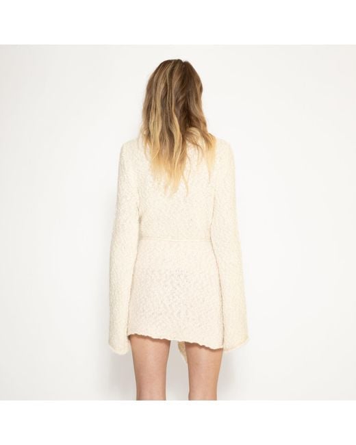 SVETA Milano Natural Thelma Alpaca Wool Miniskirt