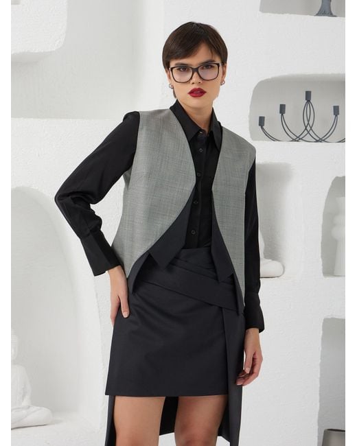 Lumina Eligma Black Collar-Elle Vest