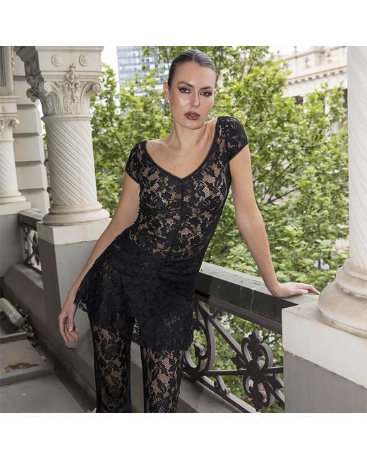 Love and Nostalgia Black Courtney Lace Dress