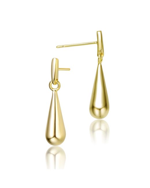 Genevive Jewelry Metallic Rachel Glauber Plated Drop Earrings