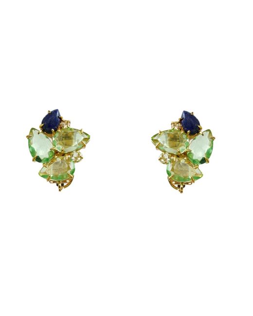 Bounkit Blue Caroline Earrings