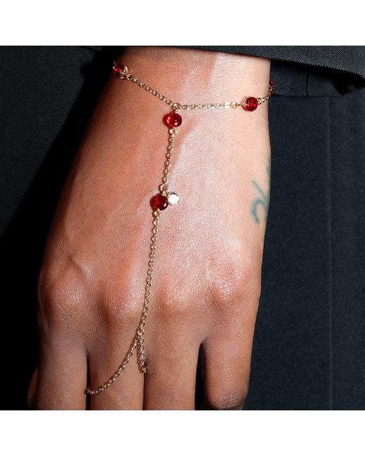 Studio Baloge Metallic Carmine Hand Chain