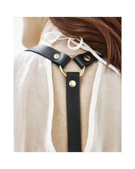 Badass & Goddess Leather Black Real Leather Harness Artemis